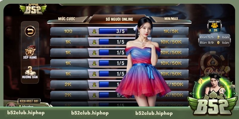 Các bước tham gia Poker tại B52 Club