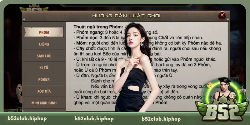 Các thuật ngữ chuyên dụng trong Phỏm