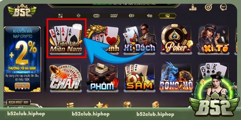 Điểm hấp dẫn lôi cuốn người chơi tại Tiến lên miền Nam B52 Club
