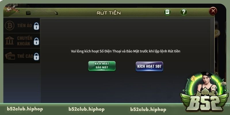 Điều kiện cần thiết để rút tiền B52 Club thành công