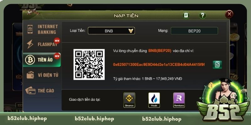 Hướng dẫn nạp tiền B52 Club siêu nhanh, không lo gián đoạn