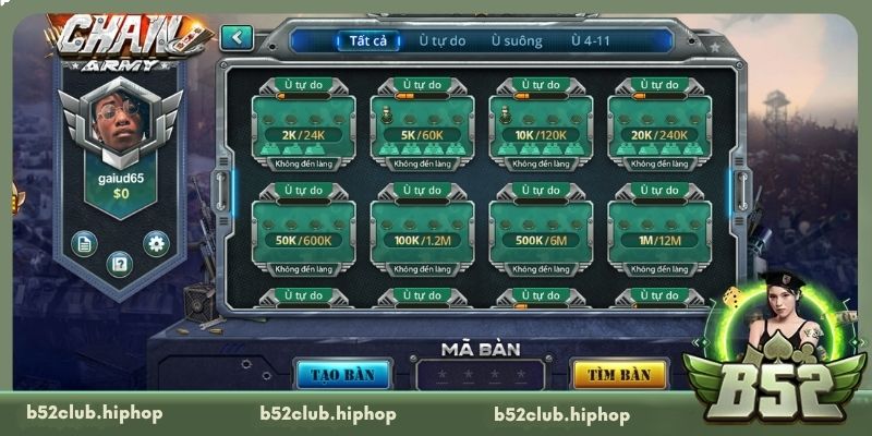 Luật chơi cần nắm trong Chắn B52 Club