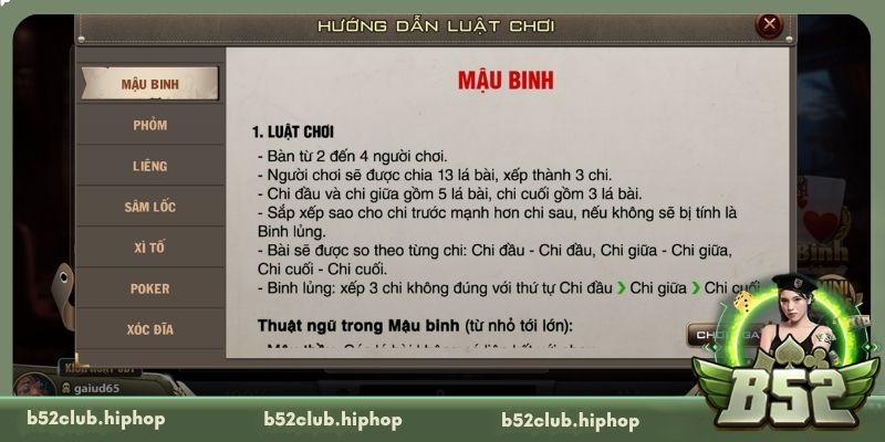 Quy trình tham gia chơi game bài tại B52 Club