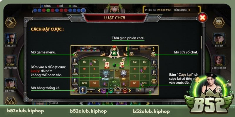 Quy trình vận hành một ván cược Rồng Hổ chi tiết